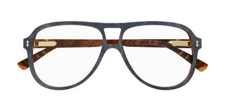 Gucci GG1044O men Brown Pilot Eyeglasses