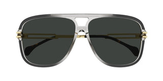 Gucci GG1105S men Grey Pilot Sunglasses