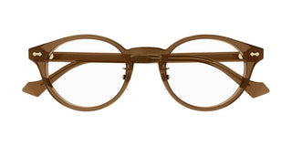 Gucci GG1127OJ men Brown Round Eyeglasses