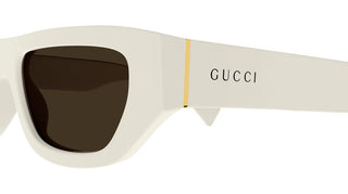 Gucci GG1134S men White Geometric Sunglasses