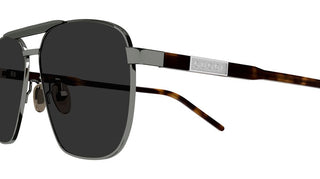 Gucci GG1164S men Ruthenium Geometric Sunglasses