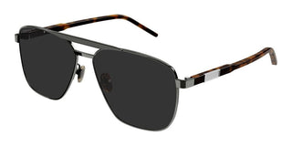 Gucci GG1164S men Ruthenium Geometric Sunglasses