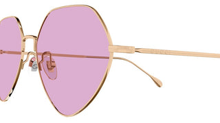 Gucci GG1182S women Rose gold Geometric Sunglasses