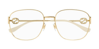 Gucci GG1209O unisex Gold Geometric Eyeglasses