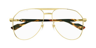 Gucci GG1220S men Gold Pilot Sunglasses