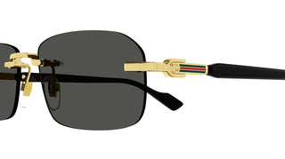 Gucci GG1221S men Gold Geometric Sunglasses