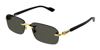 Gucci GG1221S men Gold Geometric Sunglasses