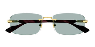 Gucci GG1221S men Gold Geometric Sunglasses