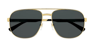 Gucci GG1223S men Gold Geometric Sunglasses