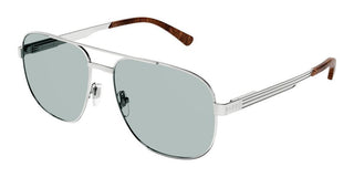 Gucci GG1223S men Silver Geometric Sunglasses