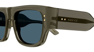 Gucci GG1262S men Grey Visor Sunglasses