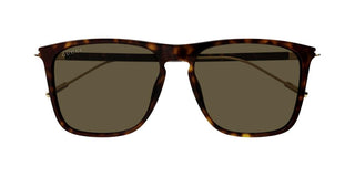 Gucci GG1269S men Havana Squared Sunglasses