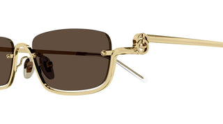 Gucci GG1278S unisex Gold Geometric Sunglasses