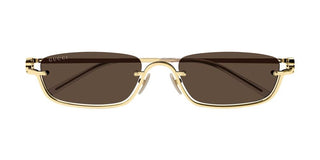 Gucci GG1278S unisex Gold Geometric Sunglasses