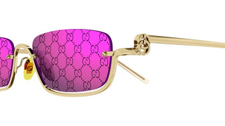 Gucci GG1278S unisex Gold Geometric Sunglasses