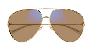 Gucci GG1280S women Gold Pilot Sunglasses