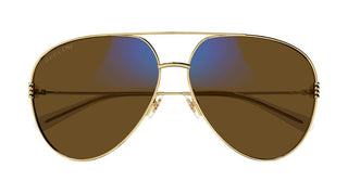 Gucci GG1280S women Gold Pilot Sunglasses