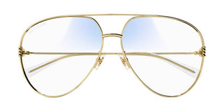 Gucci GG1280S women Gold Pilot Sunglasses