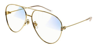 Gucci GG1280S women Gold Pilot Sunglasses