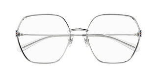 Gucci GG1285O women Silver Oversize Eyeglasses