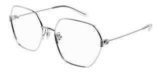 Gucci GG1285O women Silver Oversize Eyeglasses