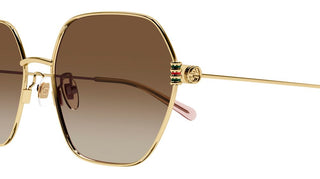 Gucci GG1285SA women Gold Geometric Sunglasses