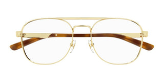 Gucci GG1290O men Gold Pilot Eyeglasses