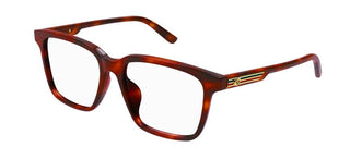 Gucci GG1293OA men Havana Squared Eyeglasses