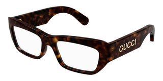 Gucci GG1297O men Havana Geometric Eyeglasses