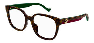 Gucci GG1305OA women Havana Squared Eyeglasses