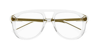 Gucci GG1320O men Transparent Pilot Eyeglasses