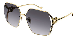 Gucci GG1322SA women Gold Squared Sunglasses