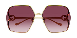 Gucci GG1322SA women Gold Squared Sunglasses