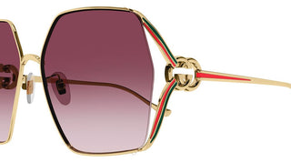 Gucci GG1322SA women Gold Squared Sunglasses