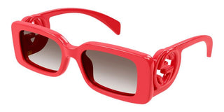 Gucci GG1325S women Red Rectangle Sunglasses