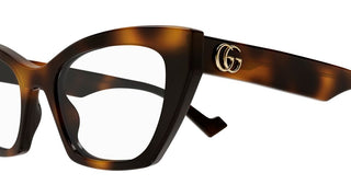 Gucci Gg1334o Women Havana Squared Eyeglasses