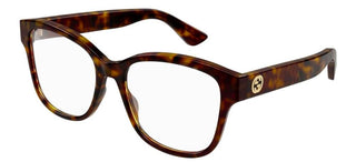 Gucci Gg1340o Women Havana Geometric Eyeglasses