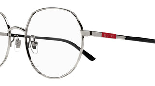 Gucci GG1349O men Ruthenium Round Eyeglasses