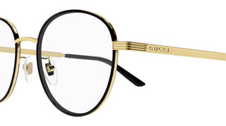 Gucci GG1353OA men Black Round Eyeglasses