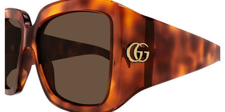 Gucci GG1402S women Havana Squared Sunglasses