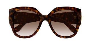 Gucci GG1407S women Havana Squared Sunglasses