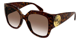 Gucci GG1407S women Havana Squared Sunglasses