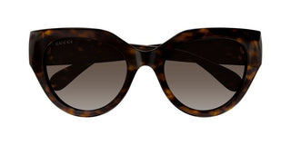 Gucci GG1408S women Havana Cat Eye Sunglasses