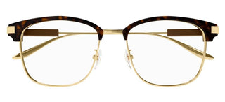 Gucci GG1439OK men Havana Squared Eyeglasses