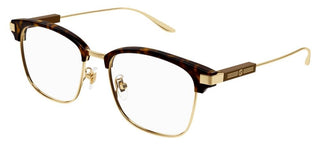 Gucci GG1439OK men Havana Squared Eyeglasses