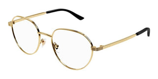 Gucci GG1458O men Gold Round Eyeglasses