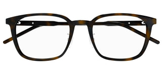 Gucci GG1465OA men Havana Squared Eyeglasses