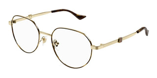 Gucci GG1496O men Gold Round Eyeglasses