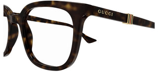 Gucci GG1497O men Havana Squared Eyeglasses