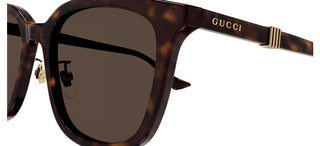 Gucci GG1498SK men Havana Squared Sunglasses